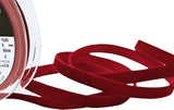 R9064 9mm Scarlet Nylon Velvet Ribbon by Berisfords