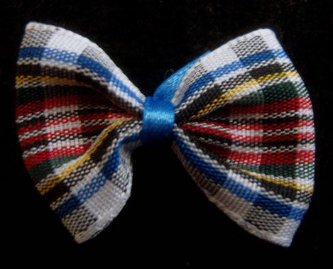 RB030 35mm x 25mm Dress Stewart Tartan Ribbon Bow