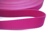 WEB54 25mm Cerise Pink Polypropylene Webbing