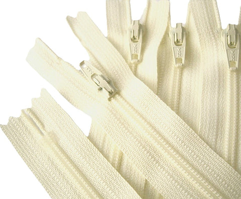 Z1147 YKK 18cm Ivory Nylon No.3 Closed End Zip