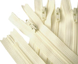 Z1202 YKK 51cm Ivory Nylon No.3 Closed End Zip