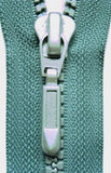 Z2377C 18cm Deep Petrol Closed End Plastic No.6 Zips Clearance