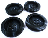 B0805 19mm Navy and Natural Faux Horn Effect 4 Hole Button