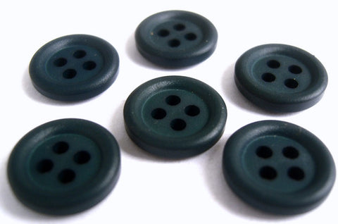 B10249 14mm Deep Ocean Blue Matt 4 Hole Button