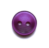 B10532 11mm Purple Polyester Shirt Type 2 Hole Button