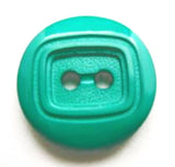 B11898 17mm Blue Jade Green Nylon Matt Centre 2 Hole Button