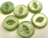 B12624 15mm Khaki Green-Iridescent 2 Hole Polyester Fish Eye Button