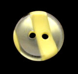 B12718 15mm Lemon and Pearl Variegated Polyester 2 Hole Button