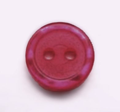 B12795 11mm Hot Pink Iced Matt Centre 2 Hole Button