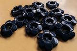 B12821 21mm Navy Glossy 2 Hole Daisy Button