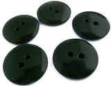 B12850 18mm Dark Green Gloss Polyester 2 Hole Button