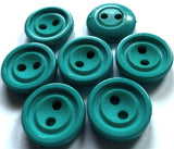 B13342 13mm Pale Jade Green Green Matt Centre 2 Hole Button