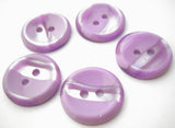 B15284 18mm Lilacs and Pearl Variegated Polyester 2 Hole Button