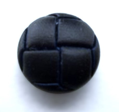 B15614 15mm Navy Sprayed Leather Effect Football Shank Button