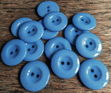 B16001 21mm Blue High Gloss Acrylic-Dink Centre 2 Hole Button