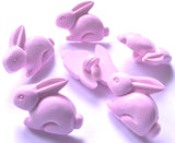 B16786 19mm Pink Bunny Rabbit Shaped Novelty Childrens Shank Button