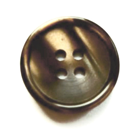 B17480 18mm Tonal Browns Shadow Shimmer Polyester 4 Hole Button