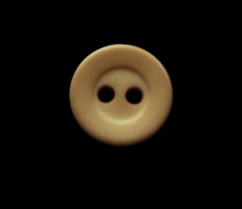 B17933 12mm Dull Sand Bone Sheen 2 Hole Button