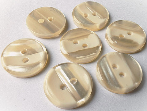 B18322 Peach and Pearl Variegated Polyester 2 Hole Button