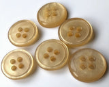 B18360 15mm Pale Pineapple Shadow Shimmer Polyester 4 Hole Button