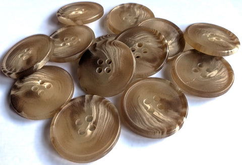 B4673 23mm Creams and Beige's Bone Sheen 4 Hole Button