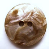 B5280 20mm Brown-Iridescent Mother of Pearl Effect 2 Hole Button