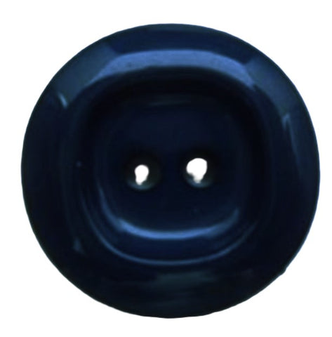 B5665 19mm Deep Yale Blue High Gloss Nylon Chunky 2 Hole Button