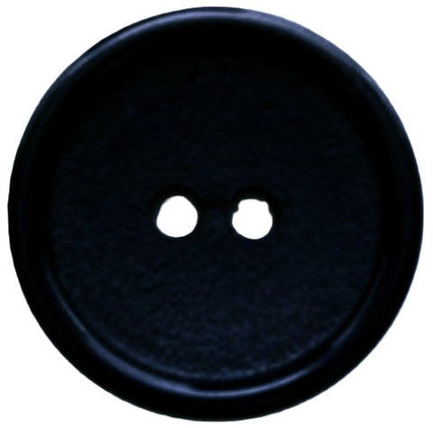 B5938 19mm Deepest Navy Matt Centre-Gloss Rim Nylon 2 Hole Button