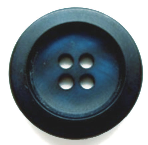 B5984 22mm Tonal Navy and Royal Blue Soft Sheen 4 Hole Button