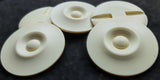 B6399 50mm Vintage Cream Celluloid Button Hole Built into the Back