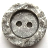 B6430 23mm Greys Stone Effect Matt Centre Chunky 2 Hole Button