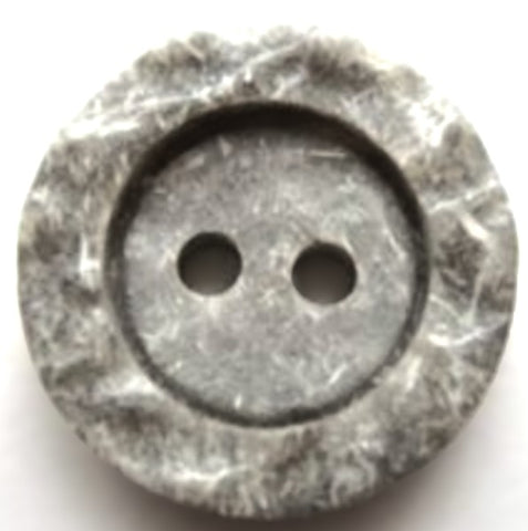 B6430 23mm Greys Stone Effect Matt Centre Chunky 2 Hole Button