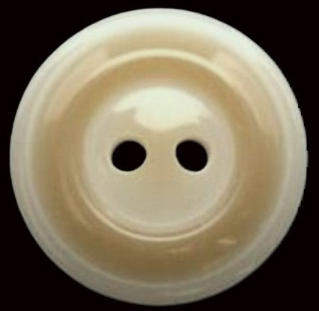 B6438 23mm Ivory and Pale Fawn Aaran Gloss 2 Hole Button