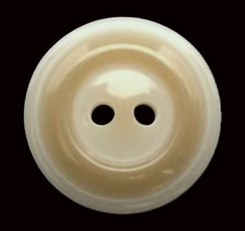 B6440 18mm Natural Ivory-Pale Fawn Brown Gloss 2 Hole Button