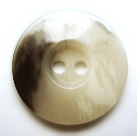 B6663 15mm Pale Naturals and Grey Beige High Gloss 2 Hole Button