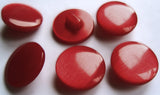 B6975 16mm Red Pearlised Polyester Shank Button