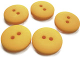 B7625 11mm Yellow Matt and Lighty Domed 2 Hole Button