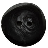 B7823 20mm Black-Natural Grey Chunky High Gloss 2 Hole Button