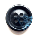 B9091 15mm Navy-Pale Blue High Gloss 4 Hole Button