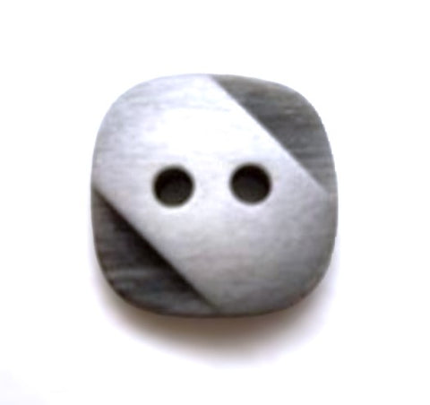 B9568 15mm Frosted Grey Bone Sheen 2 Hole Button