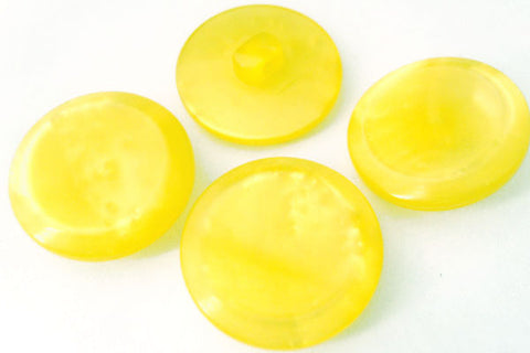 B9997 23mm Tonal Yellow Pearlised Polyester Shank Button