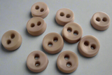 B16273 6mm Grey Small Nylon 2 Hole Dolls Button