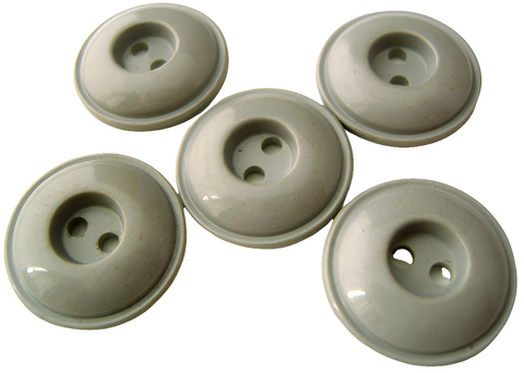 B4426 18mm Mid Grey Gloss 2 Hole Button