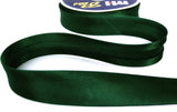 BB2139 25mm Bottle Green Satin Bias Binding Tape