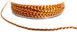 C329 2.5mm Red and Yellow Banded Cord with Inside Wire for Shaping