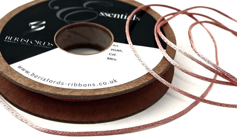 C506 2mm Rose Gold Pink Smooth Twine Cord by Berisfords