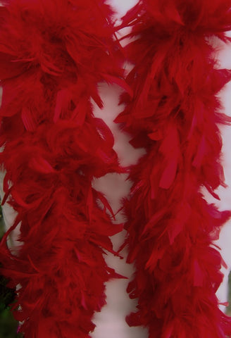 Feather Boa Red Approx 1.9 metres Long