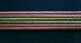 FT212 11m Dusky Pink and Khaki Green Corded Braid Trimming