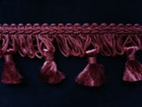 FT554 42mm Raspberry Pink Pink Satin Sheen Tassel Fringe