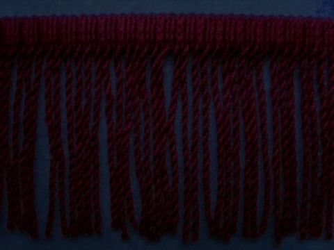 FT790L 6cm Burgundy Thin Bullion Fringe